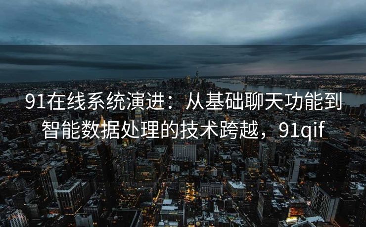 91在线系统演进：从基础聊天功能到智能数据处理的技术跨越，91qif